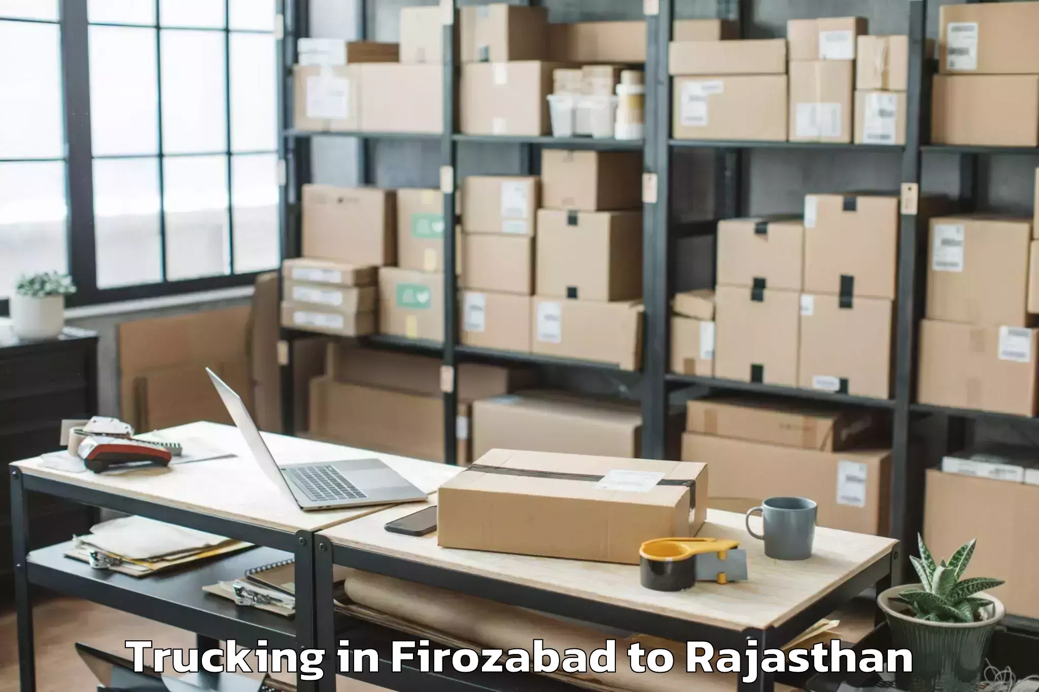 Book Firozabad to Sardarshahr Trucking Online